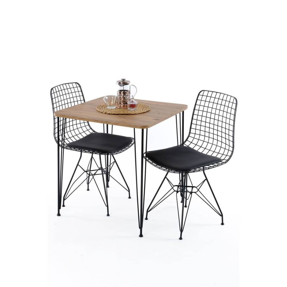 Boss Concept Mutak Balkon Masası 2 Adet Tel Sandalye Yemek & Mutfak Masası Fiyatı
