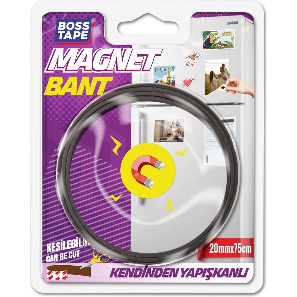 Boss Tape 3M Yapışkanlı Şerit Magnet Mıknatıslı Bant Diğer Fiyatı