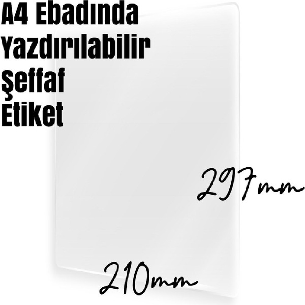 Boss Tape 4 Adet A4 Şeffaf Yazdırılabilir Etiket Etiket Makinesi Fiyatı