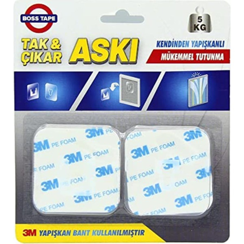 Boss Tape Sök Tak Askı 3m Yapışkanlı Dosya Fiyatı