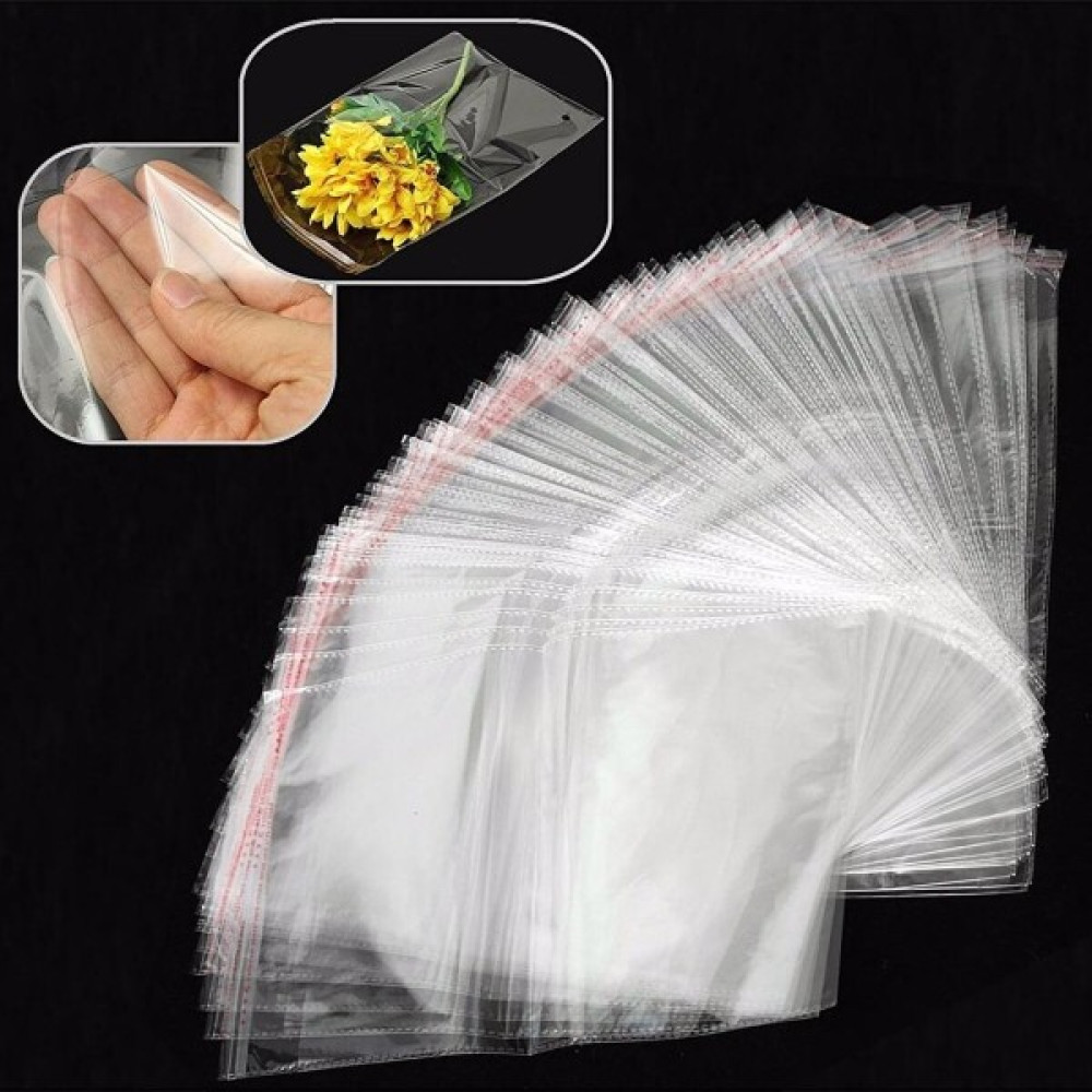 BossPack Şeffaf Bantlı (20X25 Cm) Parlak Jelatin Poşet 100 Adet Şeffaf Poşeti Buzdolabı Poşeti Fiyatı