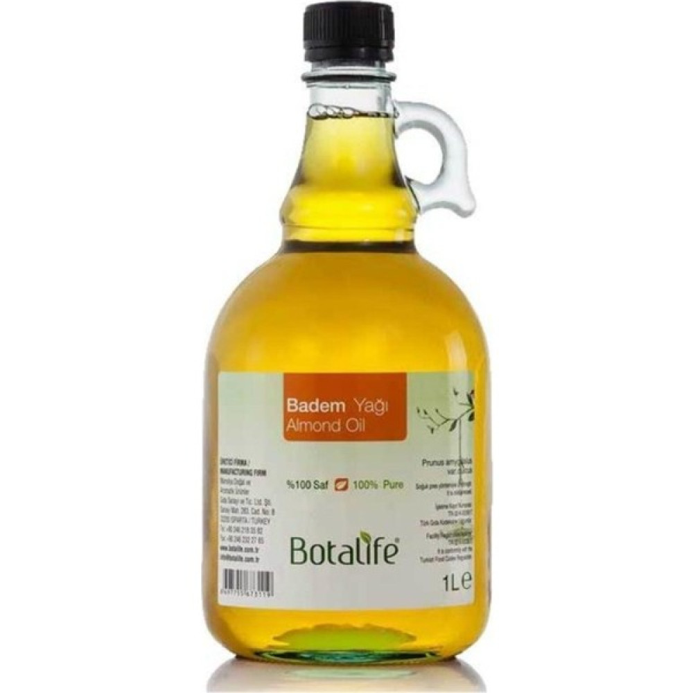 Botalife Saf Soğuk Pres Tatlı Badem Yağı 1 Litre 1000 ml Nemlendiriciler Fiyatı