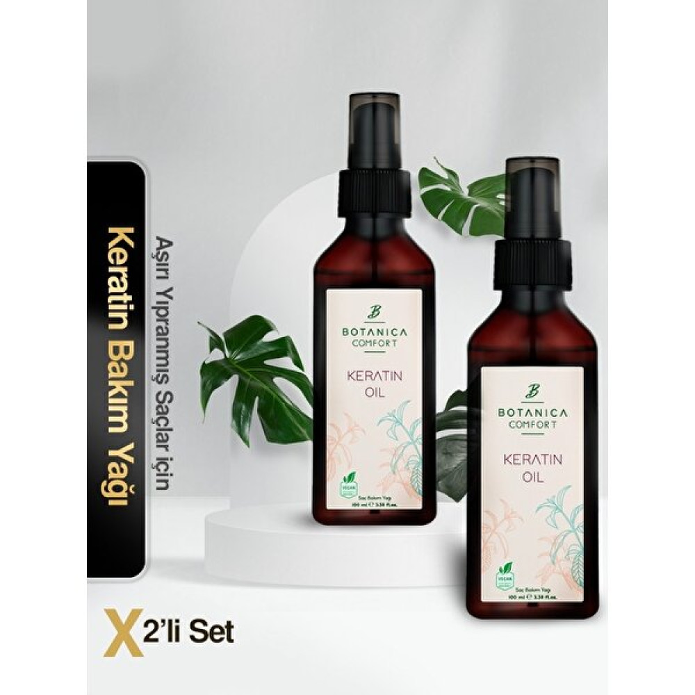 Botanıca Comfort Aşırı Yıpranmış Saçlar Için Keratin Bakım Yağı 100 ml ( 2 Li Set) Saç Bakım Maskeleri & Serumlar & Spreyler Fiyatı
