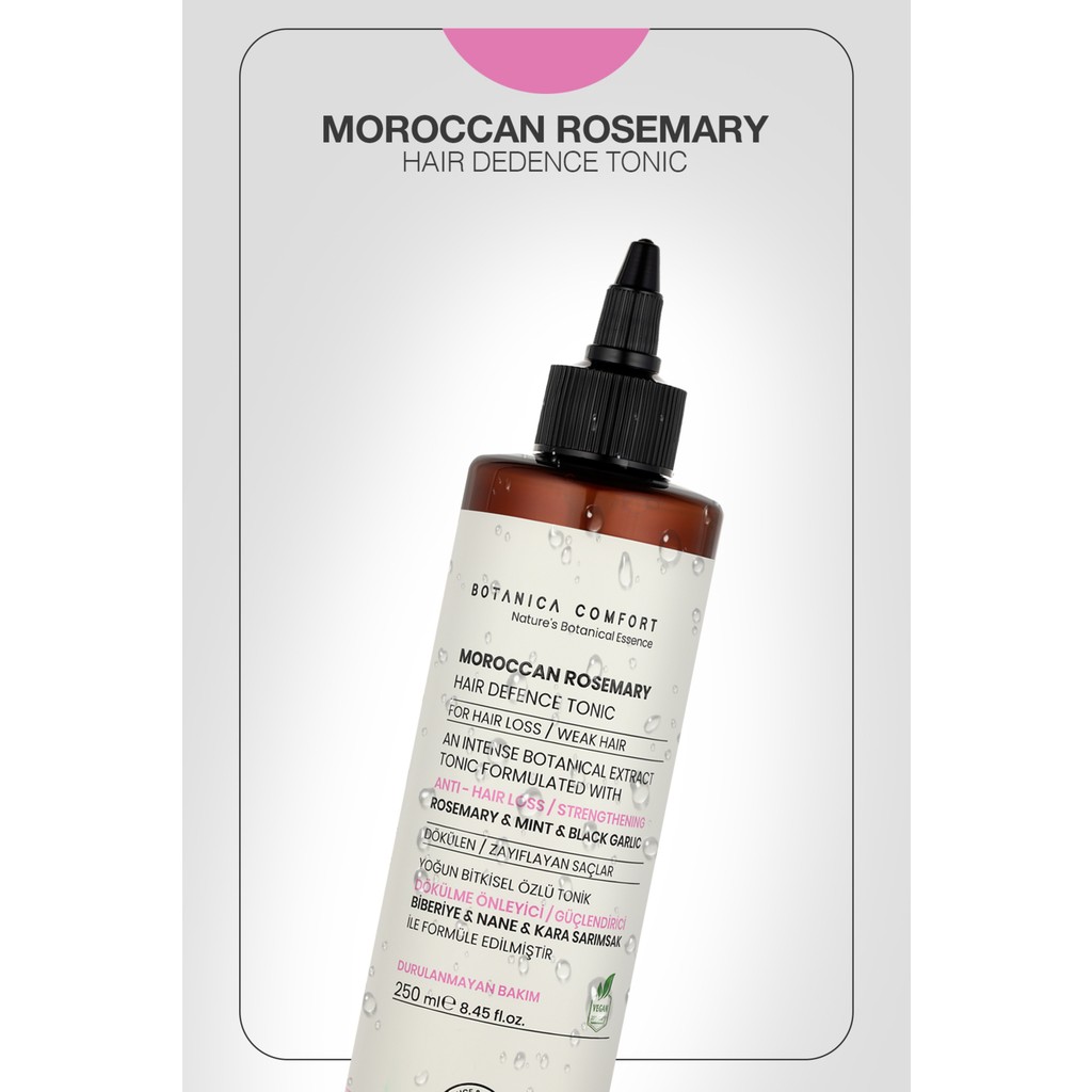 Botanica Comfort Dökülme Önleyici Saç Tonik 250 Ml Biberiye ve Kara Sarımsak Özlü Güçlendirici Diğer Fiyatı