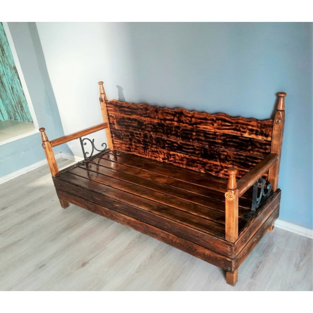 Botanik Bahçesi Ahşap Eskitme Sedir Ahşap Taht Otantik Yat Vernikli 150 cm *50 cm Ebat Koltuk Takımı / Seti Fiyatı
