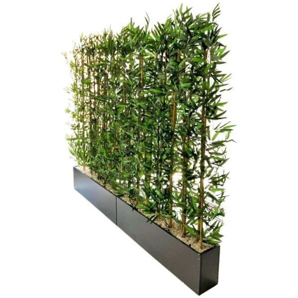 Botanik Bahçesi Yapay Bambu Ağacı 2 Metre Boyundadır . 2 Adet Ahşap Antrasit Gri Saksıda Bamboo Ev & Dekorasyon Aksesuarları Fiyatı