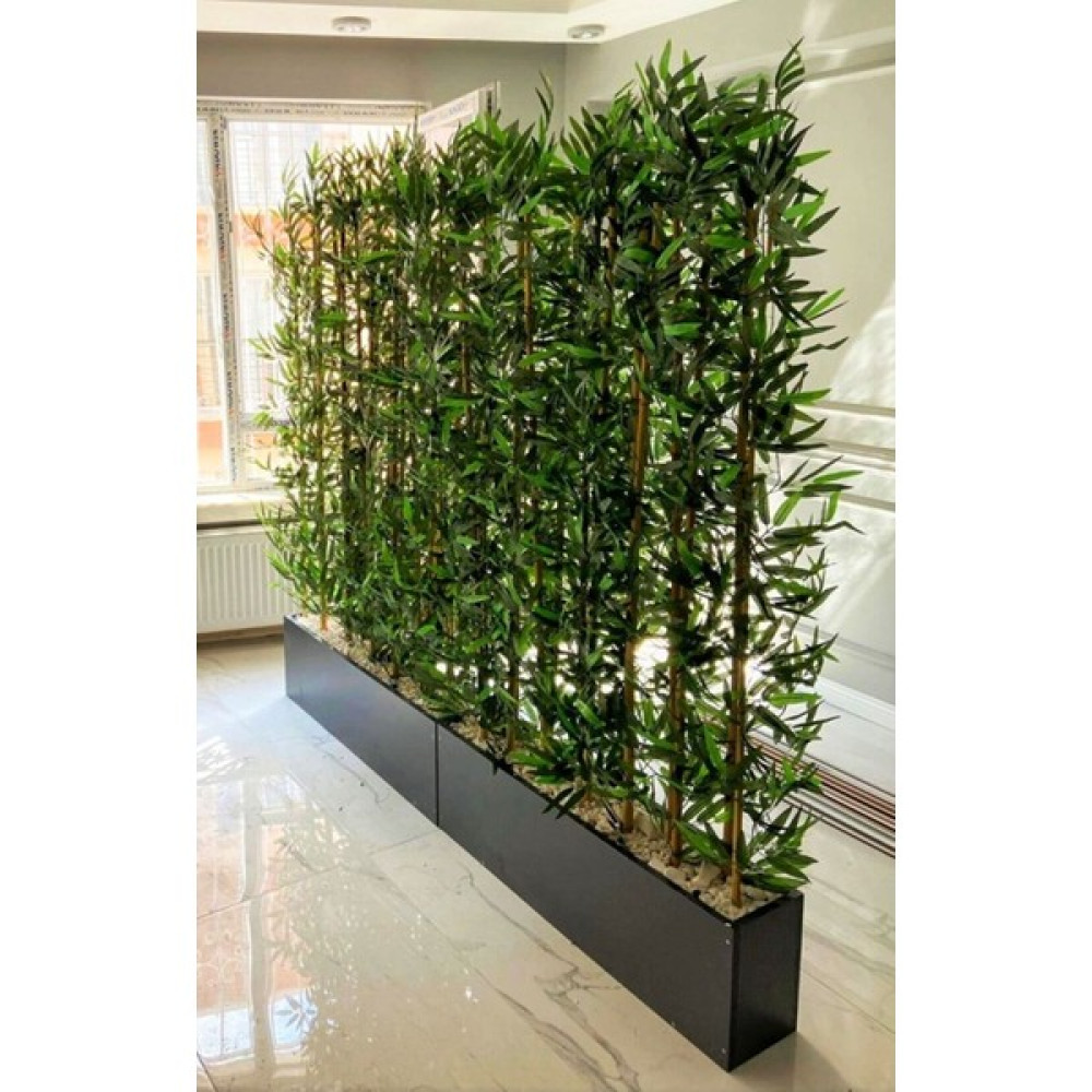 Botanik Bahçesi Yapay Bambu Ağacı 2 Metre Boyundadır .2 Adet Set Halinde Ahşap Antrasit Gri Saksıda Bamboo Oto Boyaları Fiyatı