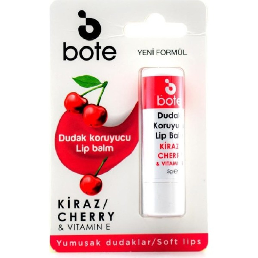 Bote Kiraz Aromalı Dudak Koruyucu Lip Balm 5 gr - Vişne Dudak Bakımı / Koruyucu Fiyatı
