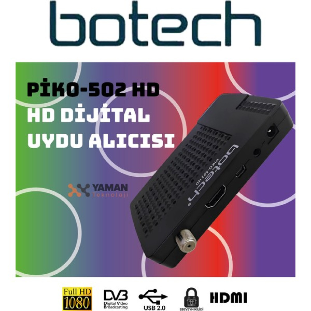 Botech Piko 502 Mini Full Hd Cihaz Yeni Seri Tak Kullan Uydu Alıcıları Fiyatı