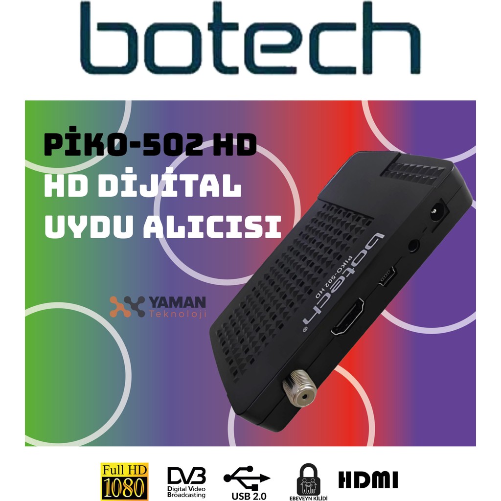Botech Piko 502 Mini Full Hd Cihaz Yeni Seri Tak Kullan Uydu Alıcıları Fiyatı