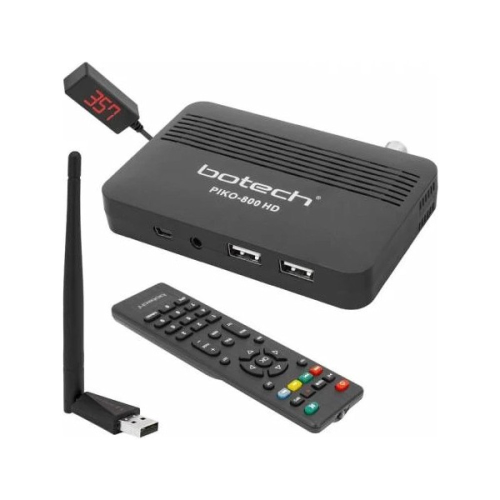 Botech PIKO-800 Hd Ip Tv Destekli Full Hd Mini Uydu Alıcısı - Siyah Uydu Alıcıları Fiyatı