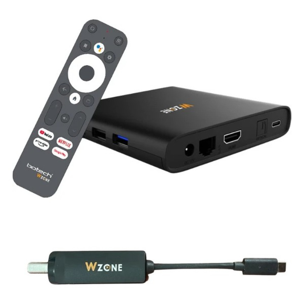 Botech Wzone Tunerli Uydu Alıcı Lisanslı 4K Android Box Ev Sinema Receiverları Fiyatı