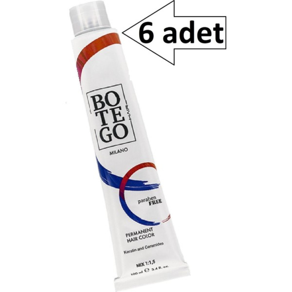 Botego Milano Parabensiz 6,0 Yoğun Koyu Sarı Krem Boya 6 x 100ML Saç Boyası Fiyatı