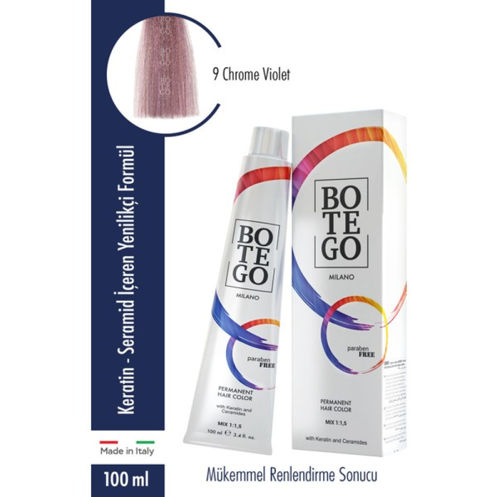 Botego Milano Profesyonel Krem Boya Chrome Violet 100 Ml Oto Boyaları Fiyatı