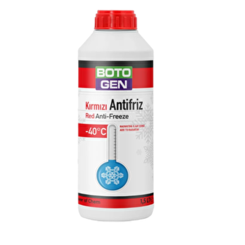 Botogen Antifriz Kırmızı -40 1.5L Antifiriz Fiyatı