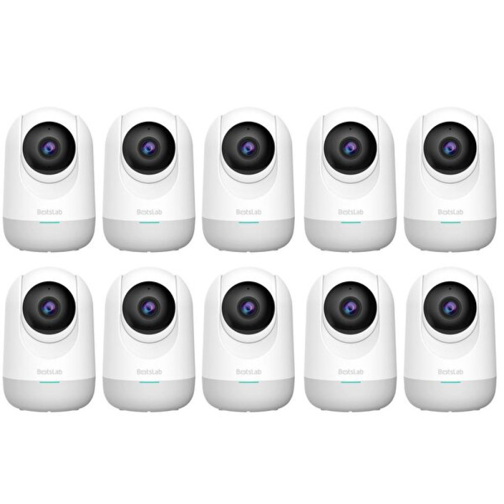 Botslab 360 Plus C211 2K Pro Large Bundle Wi-Fi 360 Bebek Monitörü Evcil Hayvan İç Mekan Akıllı Güvenlik Kamerası 10 Adet Güvenlik Kameraları Fiyatı