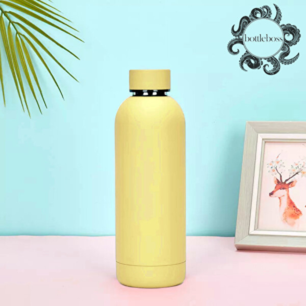 Bottle Boss Bottleboss Pastel Renklerde Paslanmaz Çelik Matara 500 ml - Krem Suluk Fiyatı