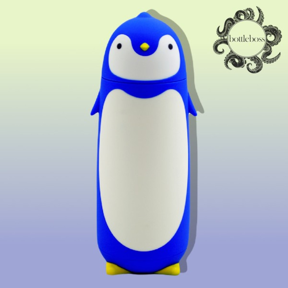 Bottle Boss Bottleboss Penguen Figürlü Paslanmaz Çelik Çocuk Matarası 350 ml - Mavi Suluk Fiyatı
