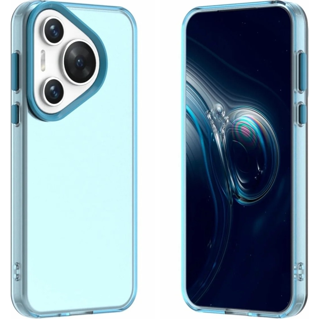 Bovinox Huawei Pura 70 Kılıf Parmak Izi Yapmaz Buzlu Şeffaf Ince Tasarım Kamera Koruma - Mavi - Renk Cep Telefonu Kılıfı Fiyatı