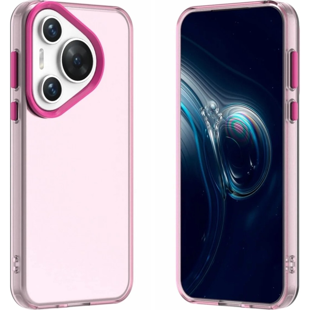 Bovinox Huawei Pura 70 Kılıf Parmak Izi Yapmaz Buzlu Şeffaf Ince Tasarım Kamera Koruma - Pembe - Renk Cep Telefonu Kılıfı Fiyatı