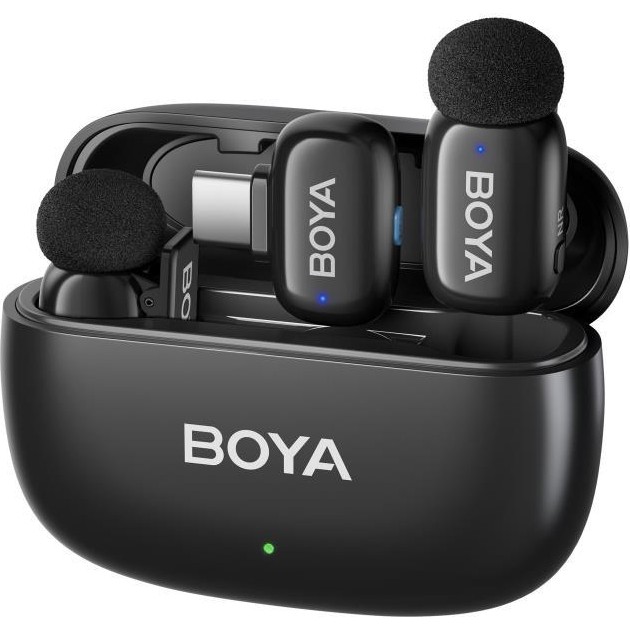 Boya Mini 2 Aı Kablosuz Yaka Mikrofonu Mat Siyah Type-C Bağlantı Özellikli SKU02 Bilgisayar Çevirici ve Adaptörü Fiyatı