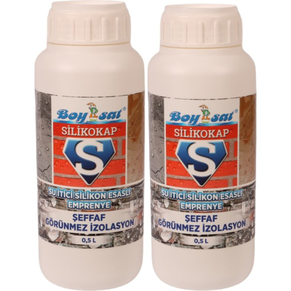 Boysat 1 Lt Avantajlı Paket Silikokap Şeffaf Su Izolasyonu 500 ml x 2 Adet Oto Boyaları Fiyatı