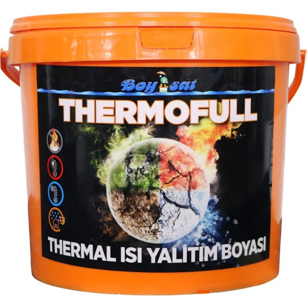 Boysat Thermofull Termal Su ve Sıcaklık Kıran Yalıtım Kaplaması 7.5 Litre - Beyaz Dış Cephe Yalıtım Malzemeleri Fiyatı