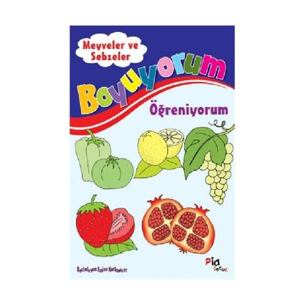 Boyuyorum Öğreniyorum - Meyveler Ve Sebzeler-Kolektif Aktivite & Eğitici Kitaplar Fiyatı