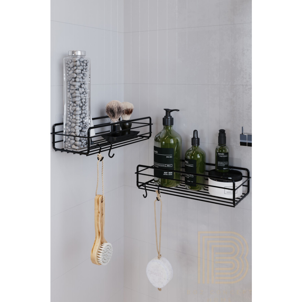 boz concept home 2 Adet Süper Yapışkanlı Kancalı Banyo Düzenleyici Banyo Aksesuar Şampuanlık Banyo Aksesuarları Fiyatı