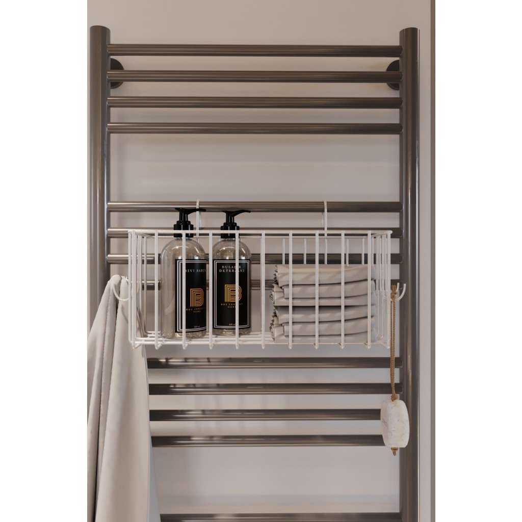 Boz Concept Home Paslanmaz Banyo Düzenleyici Sabunluk Havlupan Askısı Fönlük Havluluk Banyo Aksesuarı Banyo Rafı - Beyaz El / Yüz Havlusu Fiyatı