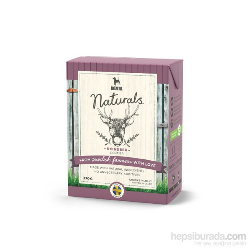 Bozita Naturals Ren Geyikli (Reindeer) Köpek Yaş Mama 370Gr Evcil Hayvan Ürünleri Fiyatı