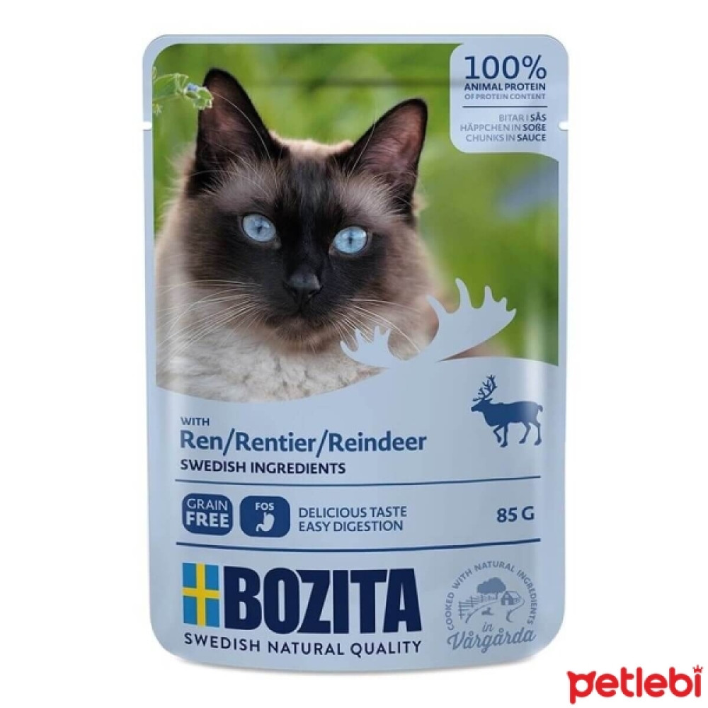 Bozita Pouch Jöle Soslu Parça Ren Geyikli Tahılsız Yetişkin Kedi Konservesi 85gr Evcil Hayvan Ürünleri Fiyatı