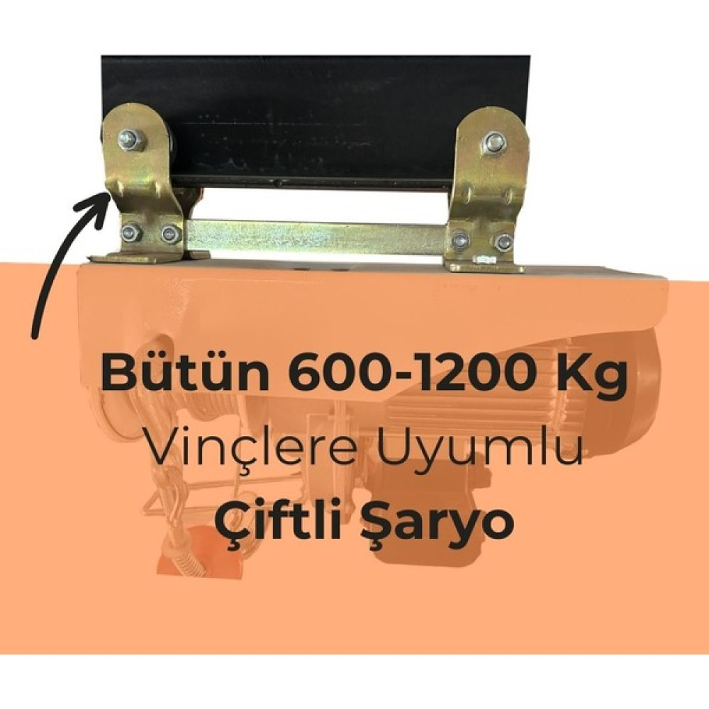 Bozkurt 600-1200 kg Elektrrikli Vinçlere Uyumlu Çiftli Şaryo Oto Boyaları Fiyatı