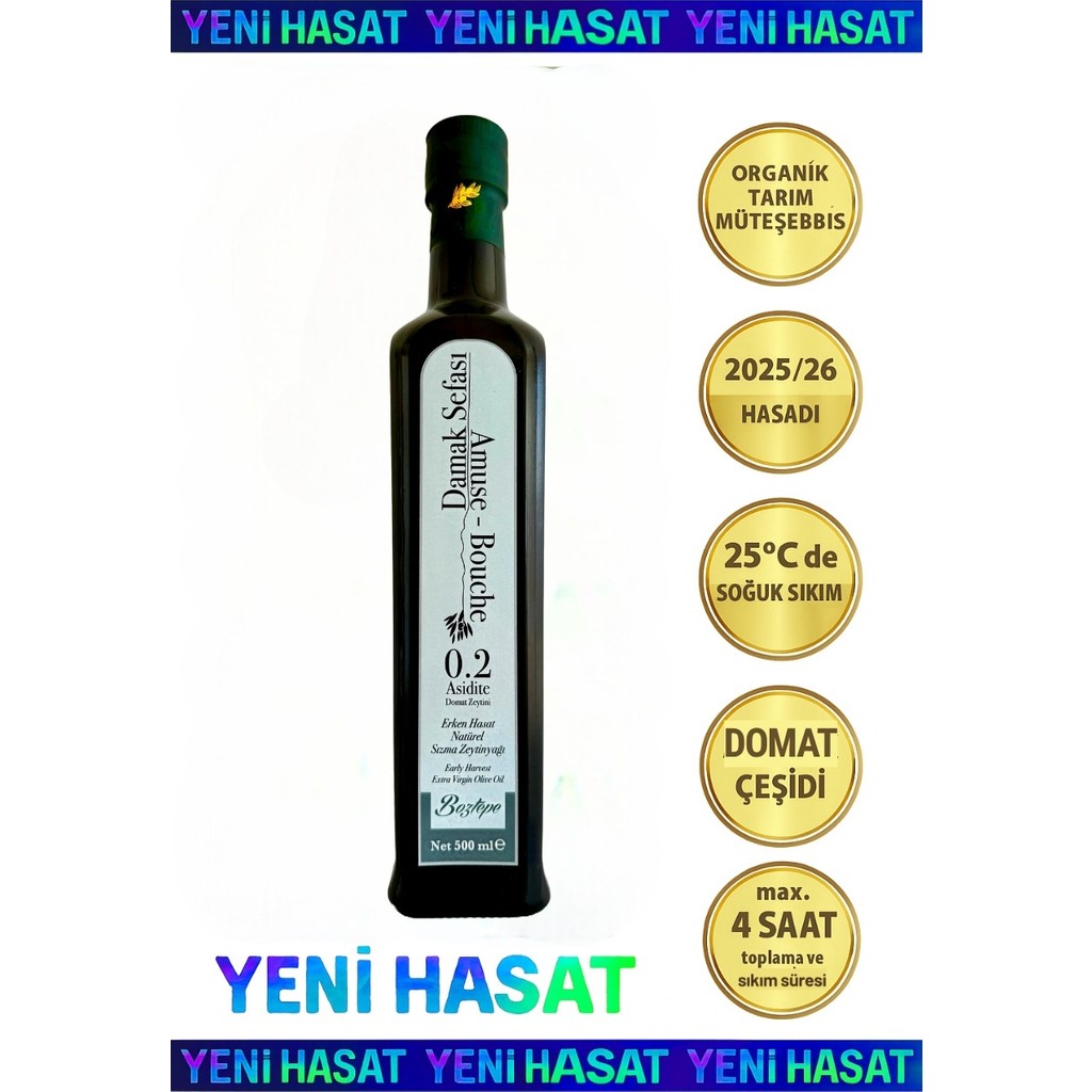 Boztepe 500 ML Yüksek Polifenollü Erken Hasat Natürel Sızma Domat Zeytinyağı Soğuk Sıkım Filtresiz 0,2 Asit Diğer Fiyatı