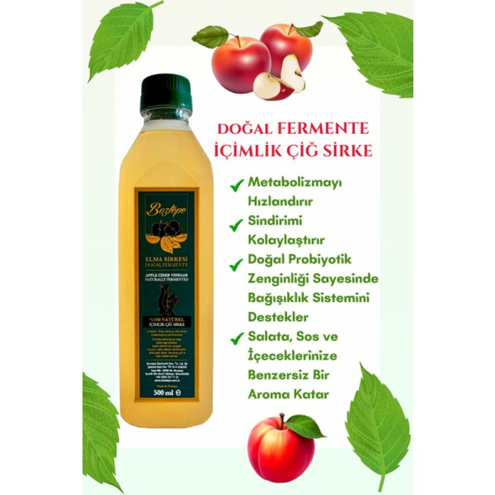 Boztepe Doğal Fermente Elma Sirkesi 500 ML - PET Oto Boyaları Fiyatı