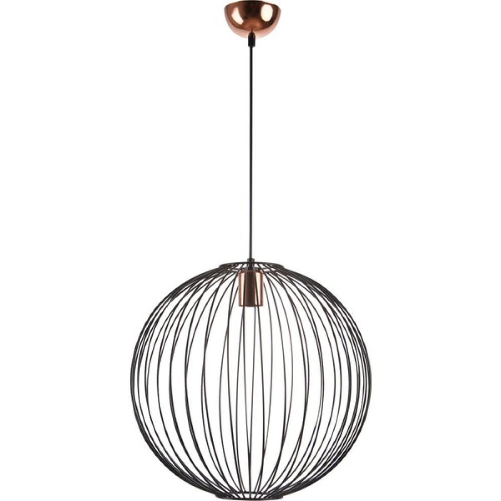 Bozyaka Aydınlatma Balon Dekoratif Kafesli Metal Tavan Tekli Sarkıt Modern Iç Mekan - Siyah - 1'li Avize Fiyatı