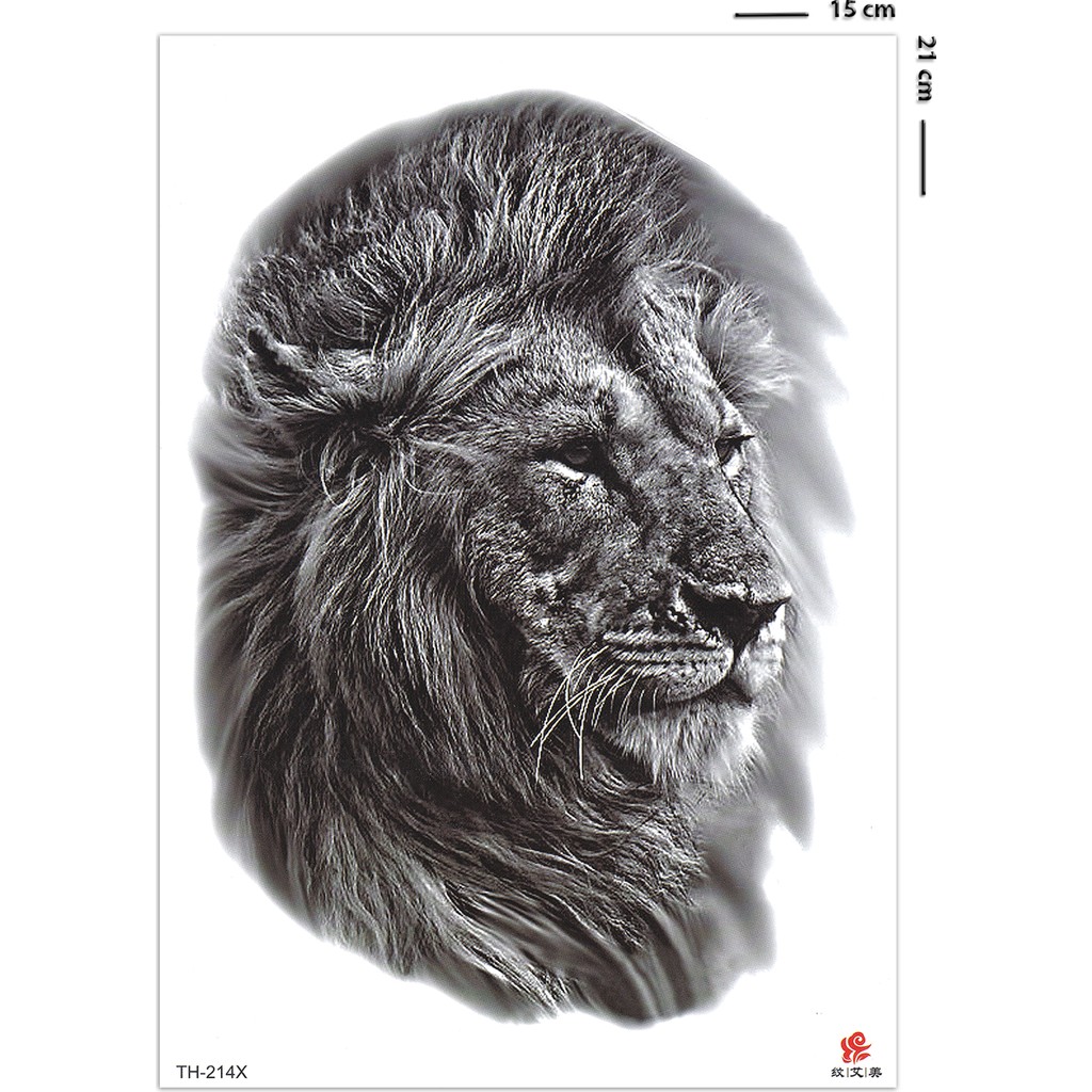 BP Tattoo Büyük Boy Aslan Geçici Dövme Unisex Diğer Fiyatı