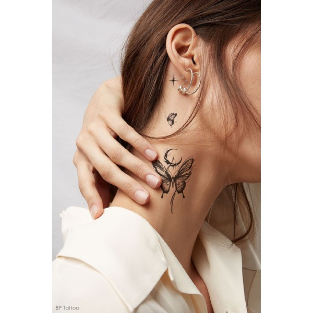 BP Tattoo Elegant Kelebek Dövmesi Altın, Takı & Aksesuar Fiyatı
