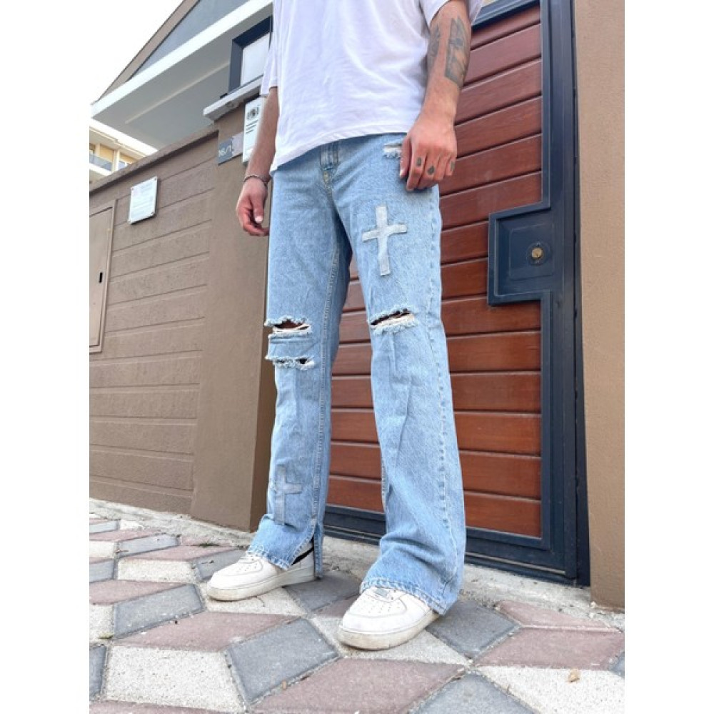 Bpm Premium Cross Patchwork Baggy Pantolon Erkek Pantolon Fiyatı