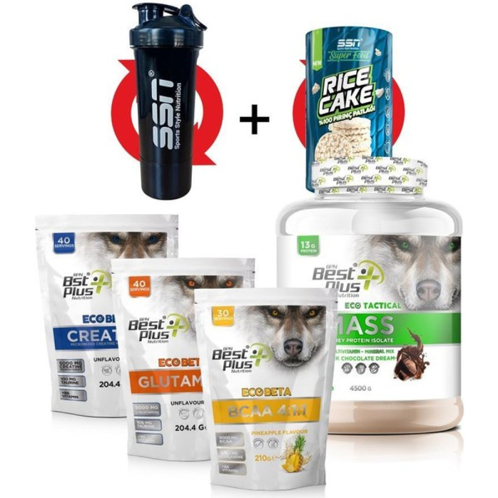 BPN Best Plus Nutrition ECO TACTICAL KOMBİNASYON PAKETİ (MASS GAINER ÇİKOLATA) Protein Tozları Fiyatı