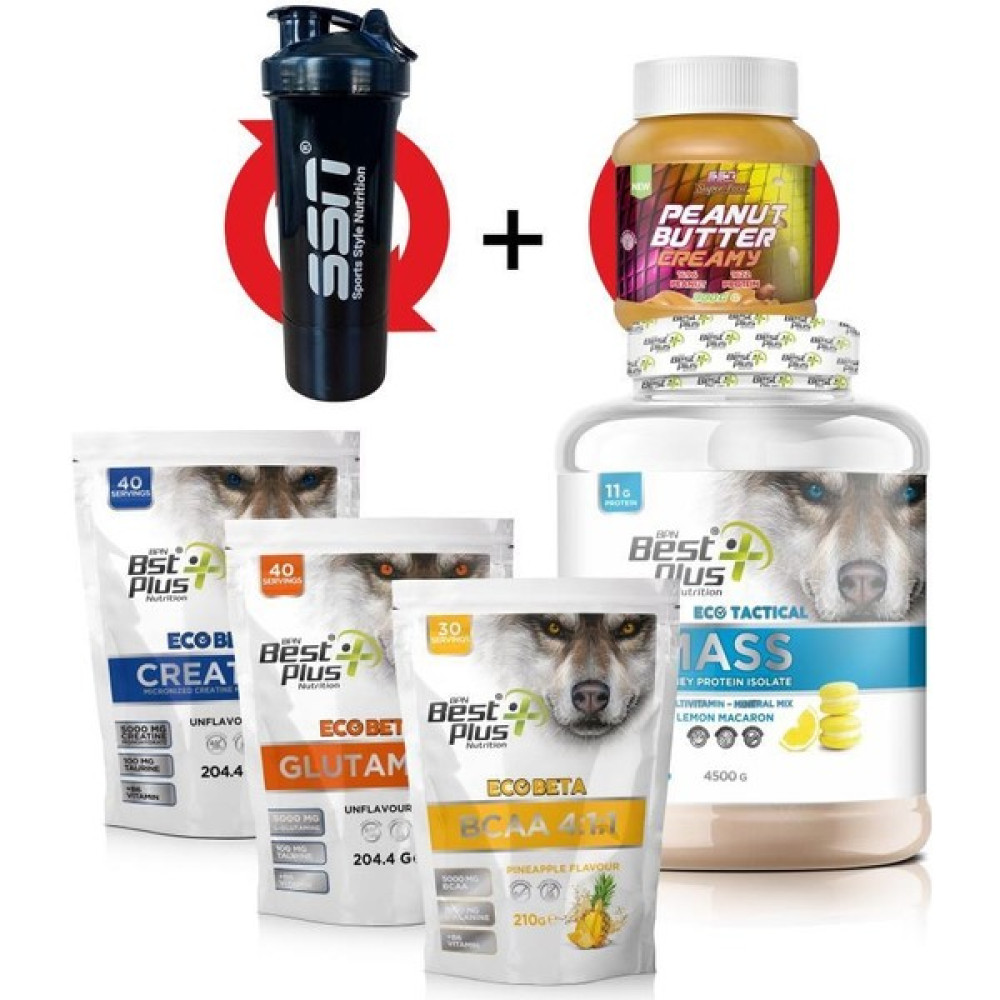 BPN Best Plus Nutrition ECO TACTICAL KOMBİNASYON PAKETİ (MASS GAINER LİMON MACARON) Protein Tozları Fiyatı