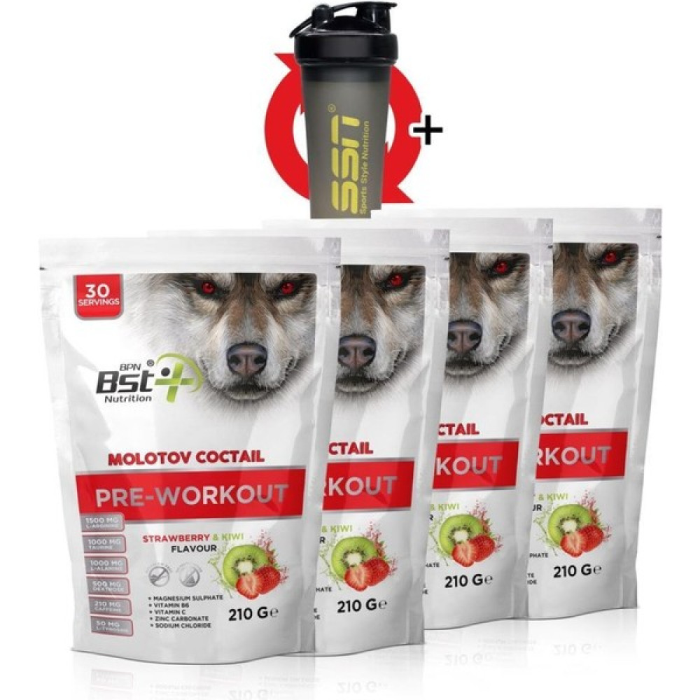Bpn Eco Molotov Coctail Preworkout 210g Çilek Kivi 4 Lü Paket - -- Amino Asit Fiyatı