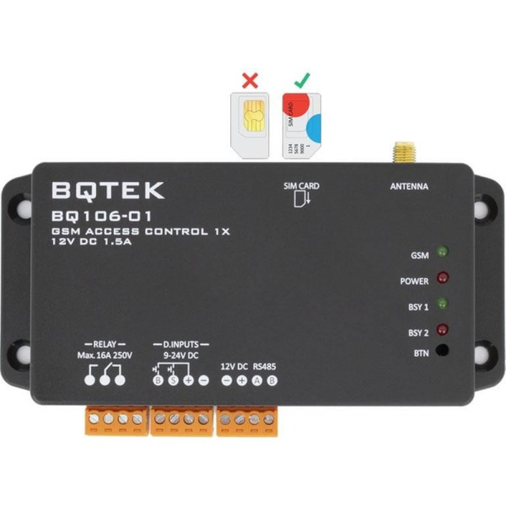 Bqtek BQ106-01 Arama ile Geçiş Kontrol Cihazı 1x Oto Boyaları Fiyatı