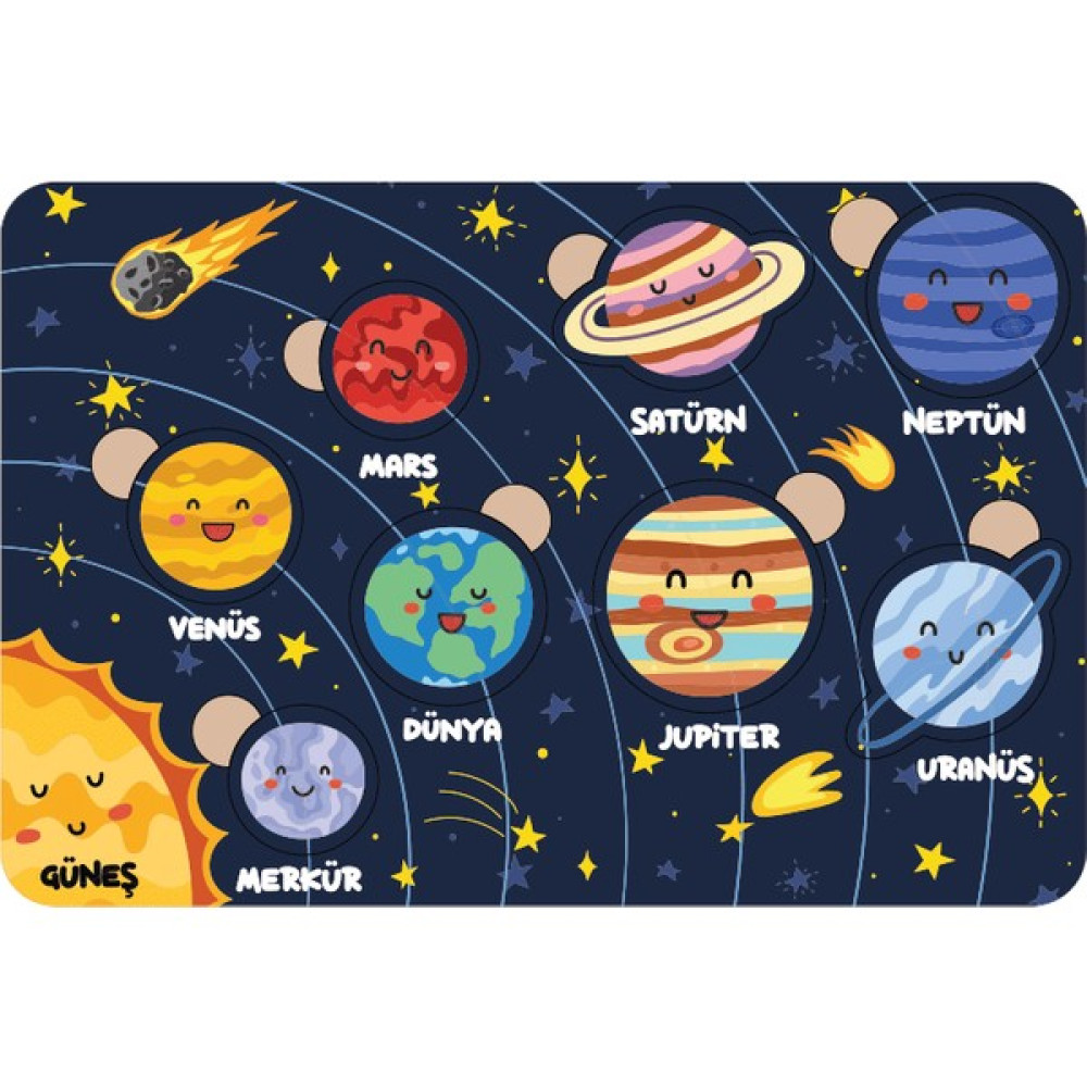 Br Toys Gezegen Puzzle Gezegenleri Tanıyalım Ilk Puzzlem Çocuklar Için Eğitici-Öğretici Ahşap Puzzle Eğitici Oyuncak Fiyatı