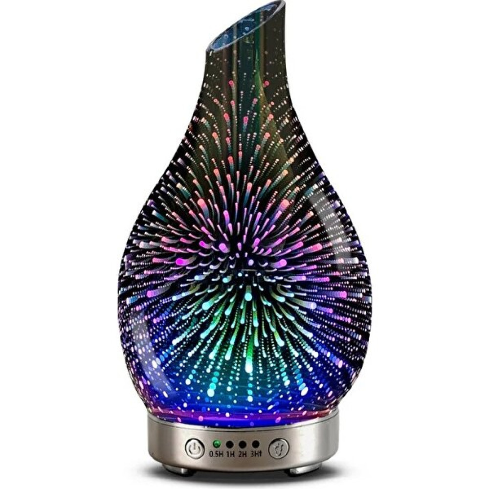 Bra2nd Electric Humidifier Essential Aroma Oil Diffuser Ultrasonic 3D Air Humidifier Home Mini Mist Maker LED Light (Yurt Dışından) - Gümüş Hava Temizleme - Nemlendirme Cihazları Fiyatı