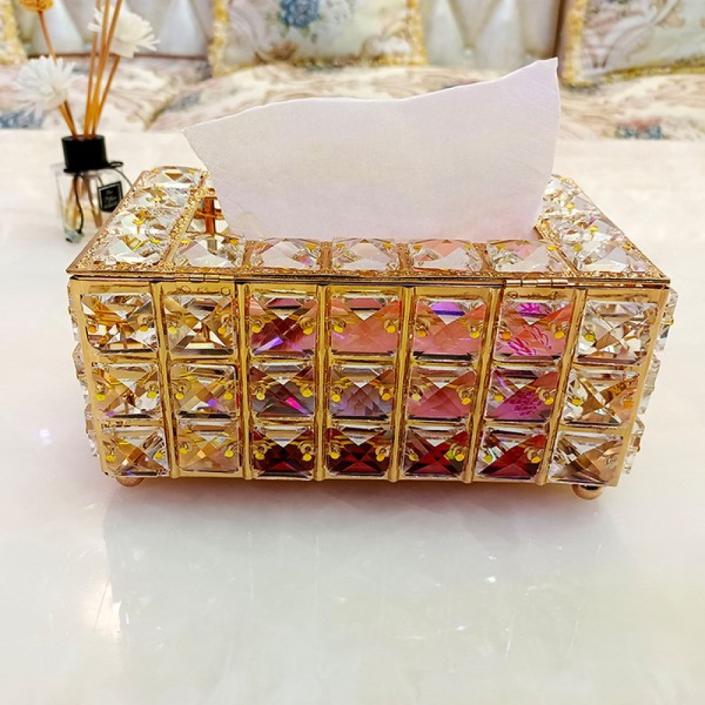 Bra2nd Kristal Doku Kutusu Evde Aletler (Yurt Dışından) - Rose Gold Dresuar / Makyaj Masası Fiyatı