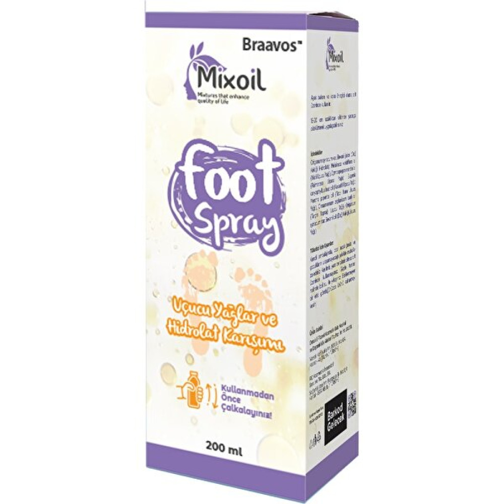 Braavos Mixoil Foot Sprey Ayak ve Vücut Mantarı Ayak Kokusu Önleyici 200 ml Ayak Bakımı Fiyatı