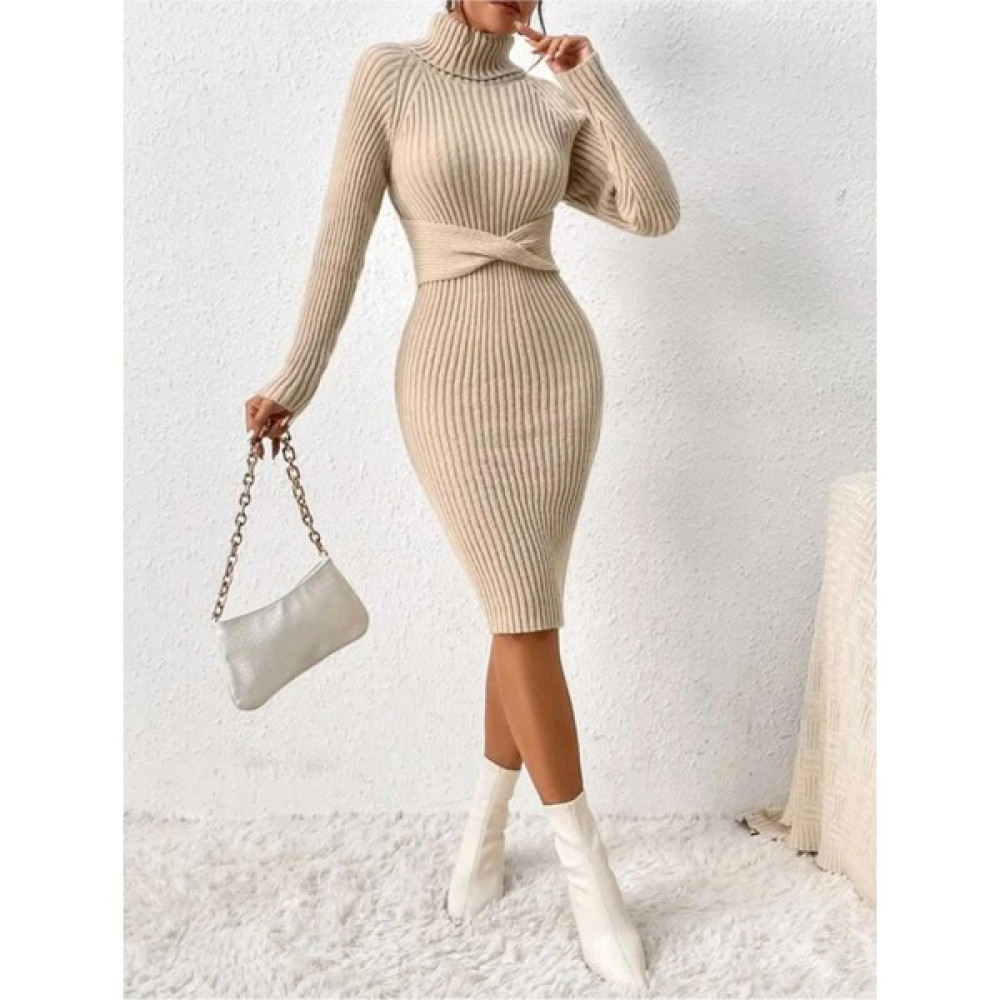 Bracha Kurdale Detaylı Fitilli Model Triko Elbise Elbise Fiyatı