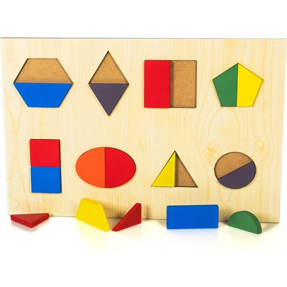 Brand House Doğal Ahşap Montessori Geometrik Şekiller Ahşap Bul - Tak Puzzle - Renkli Bebek Oyuncakları Fiyatı