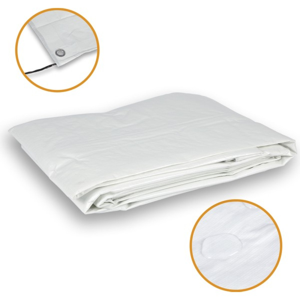 Branda Marketim- Su Geçirmez Ebatlı Çadır Branda beyaz-mavi Çadır Fiyatı